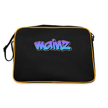 Mainz - Retro Tasche - Schwarz/Gold - Hinten