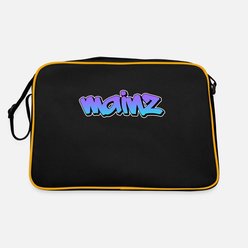 Mainz - Retro Tasche - Schwarz/Gold