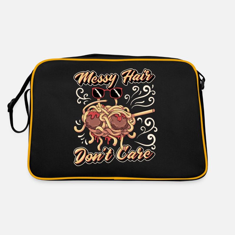 Dab Flying Spaghetti Monster - Sac Retro - noir/or