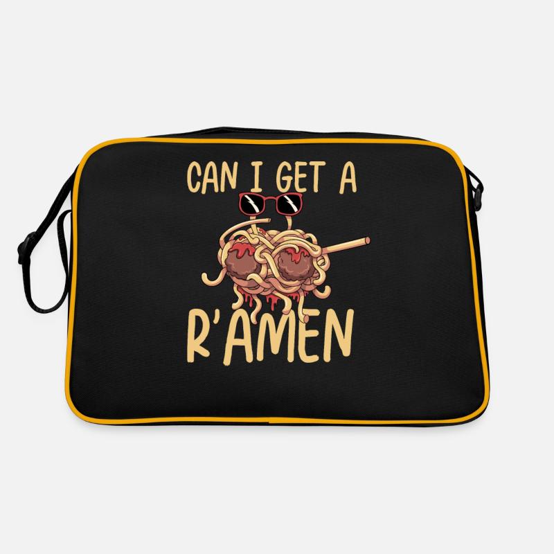 Dab Flying Spaghetti Monster - Sac Retro - noir/or