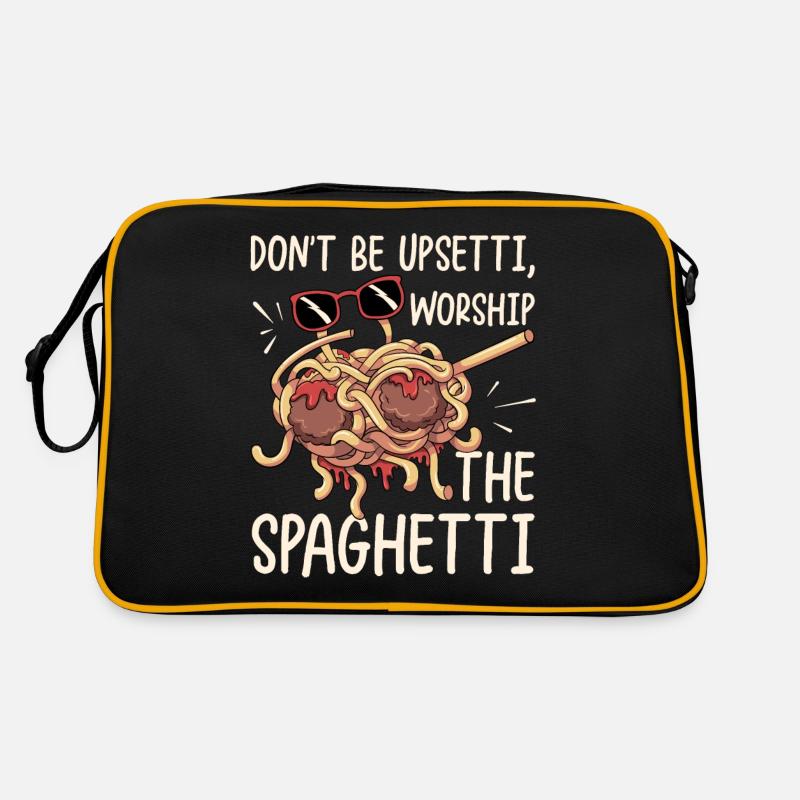 Dabbing Flying Spaghetti Monsters Pastafarian Sac Retro