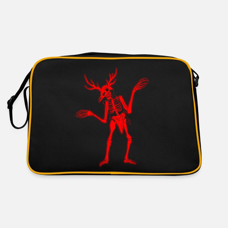 Cryptidcore Aesthetic Skeleton Wendigo Cryptid Retro Tasche