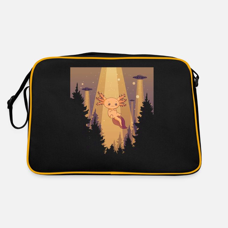 Cryptidcore Aesthetic Kawaii Axolotl UFO Retro Bag