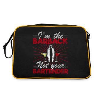 At The Barback Not Your Bartender - Retro Bag - black/gold - Back
