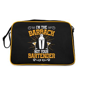 At The Barback Not Your Bartender - Retro Bag - black/gold - Back