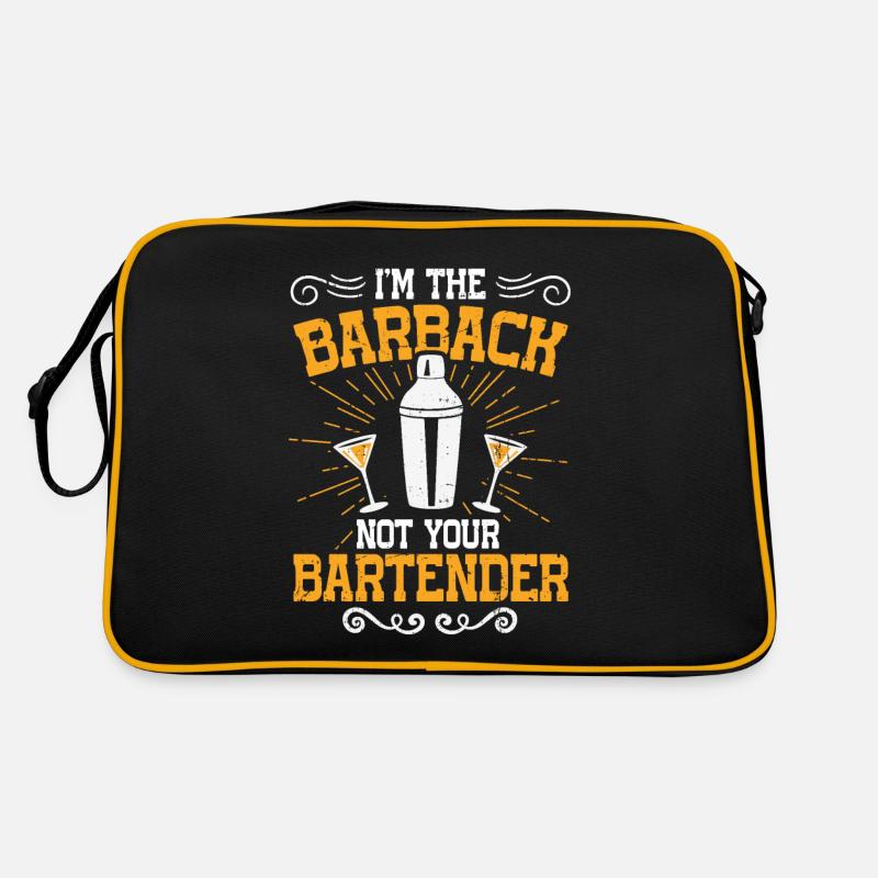 Im The Barback Not Your Bartender Retro Tasche