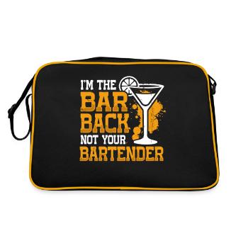 At The Barback Not Your Bartender - Retro Bag - black/gold - Back