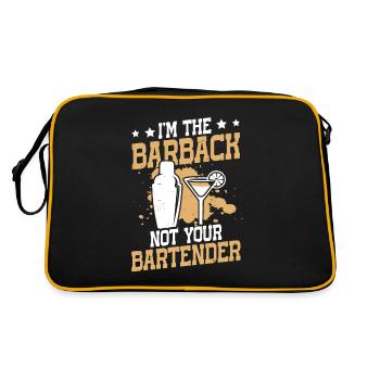 At The Barback Not Your Bartender - Retro Bag - black/gold - Back