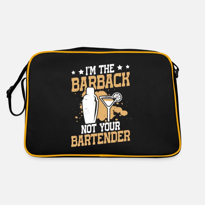Im The Barback Not Your Bartender Retro Tasche