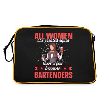 Just A Few Become Bartenders Funny Bartender - Retro Bag - black/gold - Back