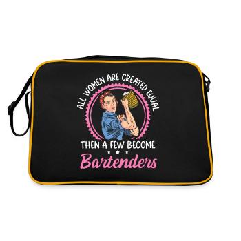Just A Few Become Bartenders Funny Bartender - Retro Bag - black/gold - Back