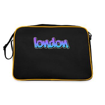 Londres - Sac Retro - noir/or - Dos