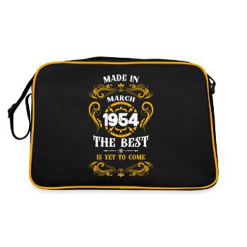 Fabriqué en mars 1954 Le meilleur - Sac Retro - noir/or - Dos