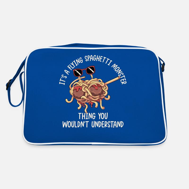Dabbing Flying Spaghetti Monsters Pastafarian Retro Bag