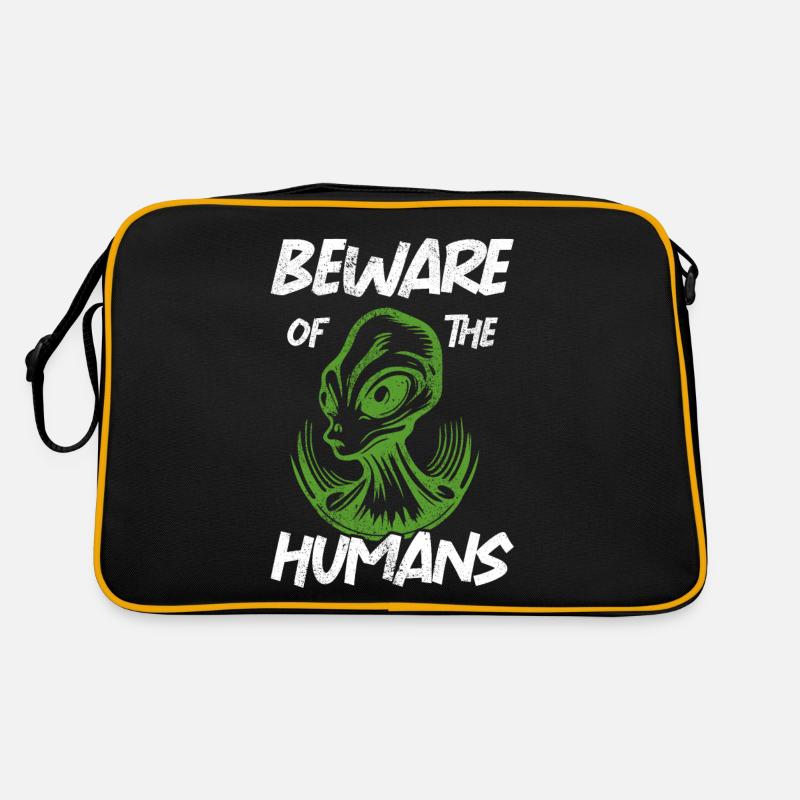 Alien, UFO, UAP, Space, Weltraum Flugobjekt Retro Tasche