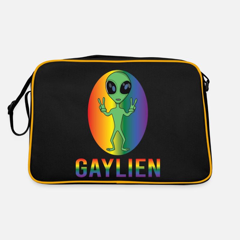 Gender Lesben, Schwule, Trans, Queer Regenbogen Retro Tasche