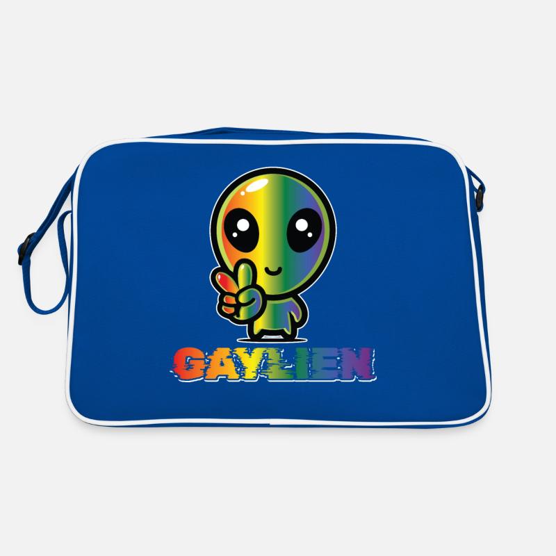 Gender Lesben, Schwule, Trans, Queer Regenbogen Retro Tasche