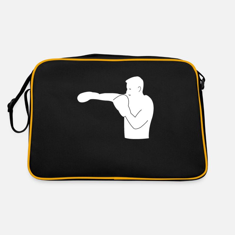 Boxer Silhouette Retro Tasche