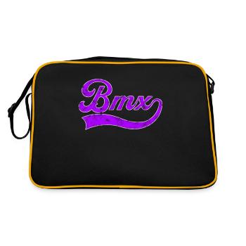 Lettrage BMX - Sac Retro - noir/or - Dos