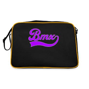 Lettrage BMX - Sac Retro - noir/or - Dos