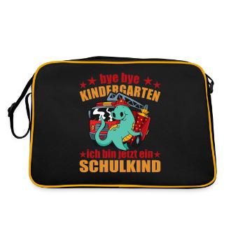 Bye bye maternelle Inscription des écoliers Dino - Sac Retro - noir/or - Dos