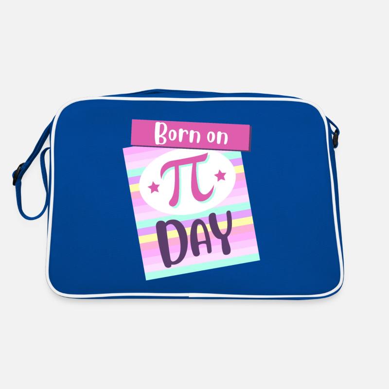 Geboren am Pi Day Big Pi Symbol Awesome 3.14 Pi Day Retro Tasche