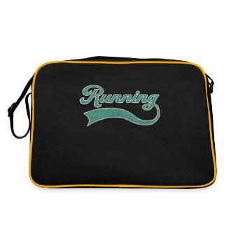 Running Endurance Sports Lettering - Sac Retro - noir/or - Dos
