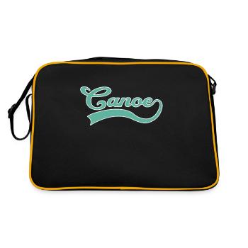 Canoe Canoeing lettering - Retro Bag - black/gold - Back