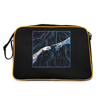 Cyber Esthétique Cyborg Création D’Adam - Sac Retro - noir/or - Dos
