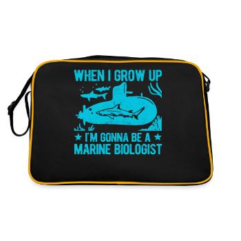 Marine Biologist Marine Biology - Retro Bag - black/gold - Back