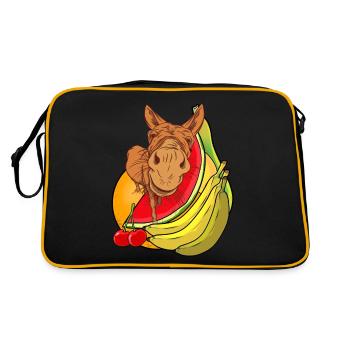 Ongulés d’âne Mulie mule fruits d’été fruits - Sac Retro - noir/or - Dos