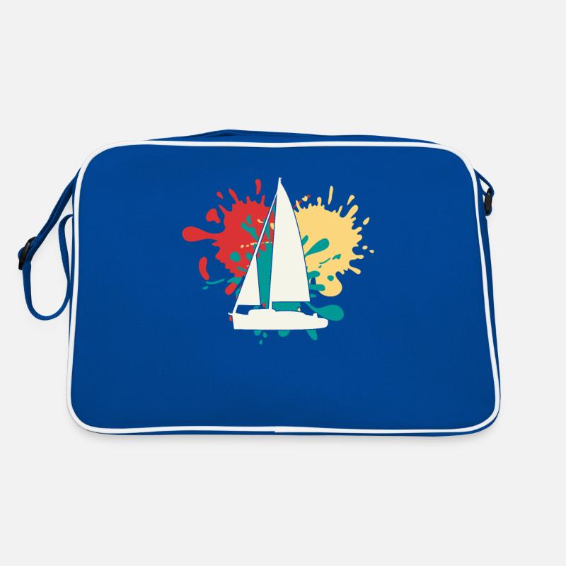 Silhouette de voilier Sac Retro