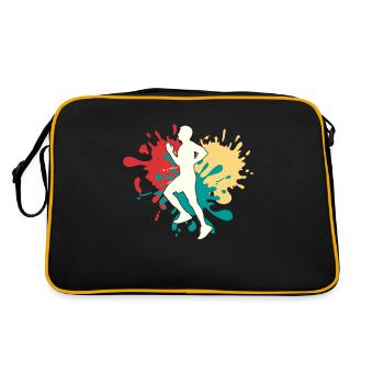 Jogging Jogger Silhouette - Retro Bag - black/gold - Back