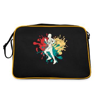 Jogging Jogger Silhouette - Retro Bag - black/gold - Back