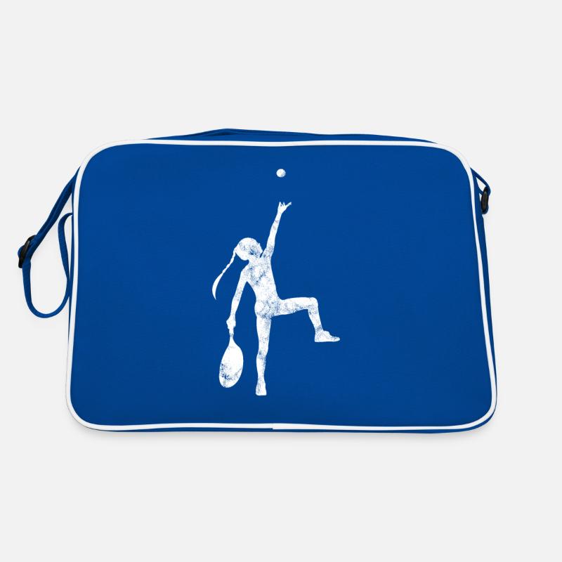 Tennis player Silhouette Retro Bag