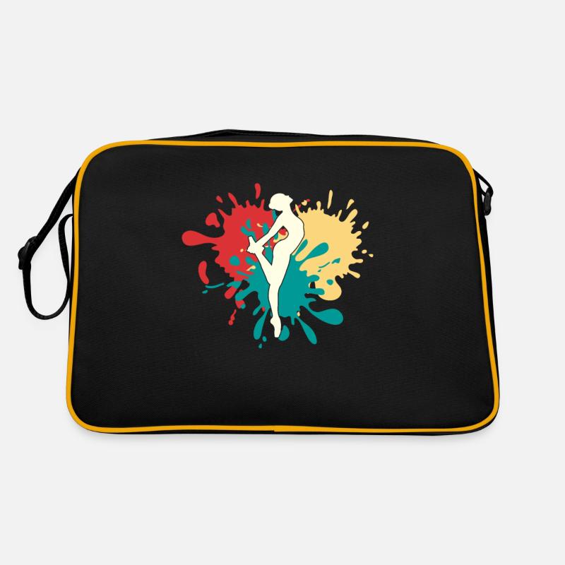 Silhouette de danseur dansant Sac Retro