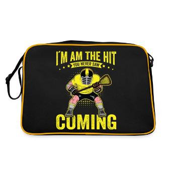 Lacrosse LAX Club Team Players Coaches Fans Coach - Sac Retro - noir/or - Dos