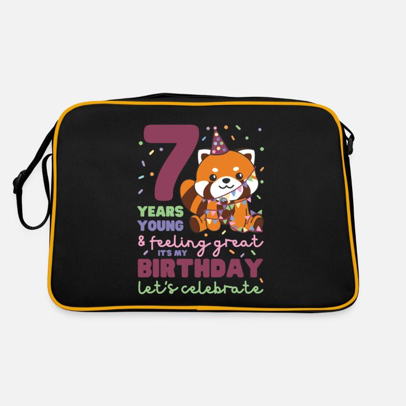 Panda roux pour les enfants de 7 ans Sac Retro