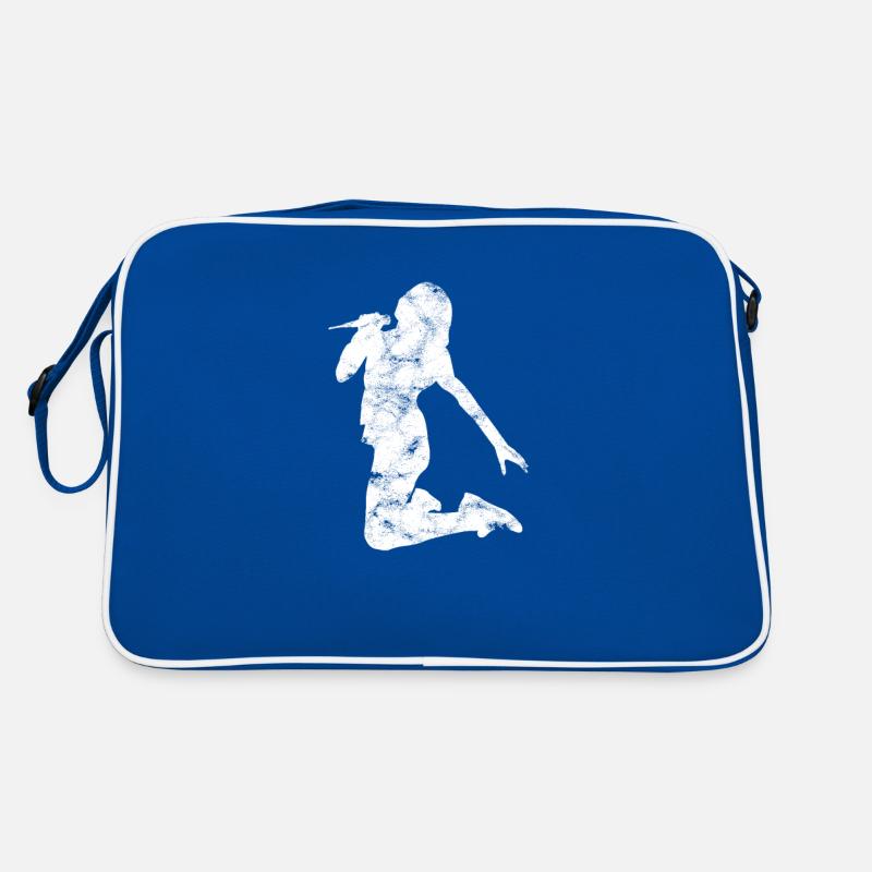 Silhouette de chanteuse chanteuse Sac Retro
