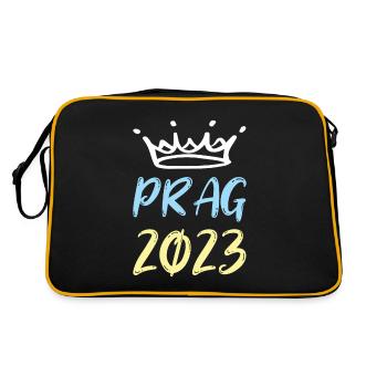 Prag 2023 - Retro Tasche - Schwarz/Gold - Hinten