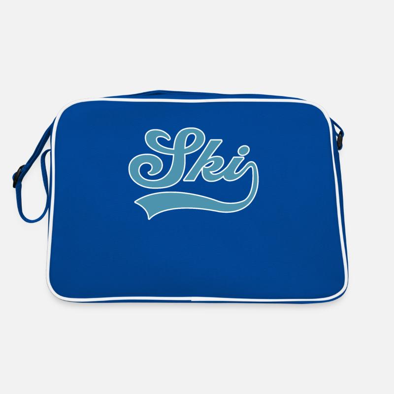 Ski Schriftzug Retro Tasche