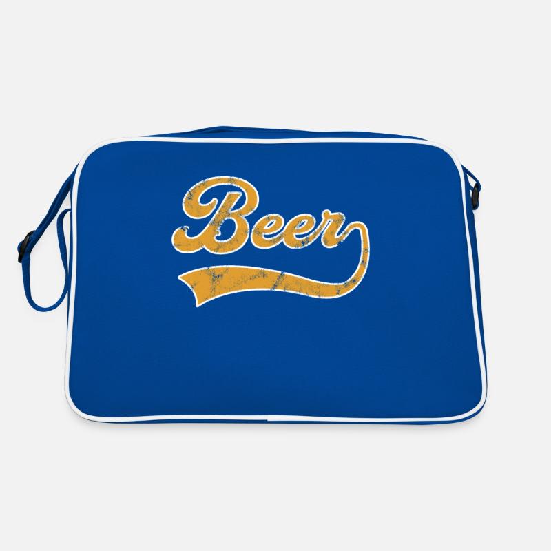 Bier Schriftzug Retro Tasche