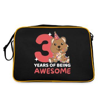 Quokka pour les enfants de 3 ans - Sac Retro - noir/or - Dos