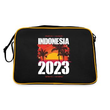 Indonésie 2023 - Sac Retro - noir/or - Dos