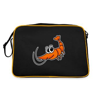 Crevettes - Sac Retro - noir/or - Dos