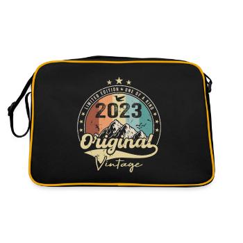 Original Vintage 2023 édition limitée 2023 - Sac Retro - noir/or - Dos