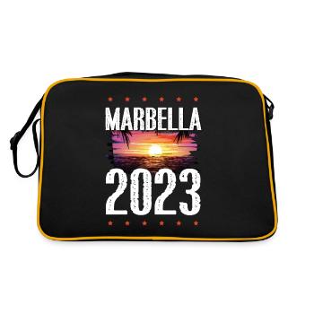 Marbella 2023 - Retro Tasche - Schwarz/Gold - Hinten