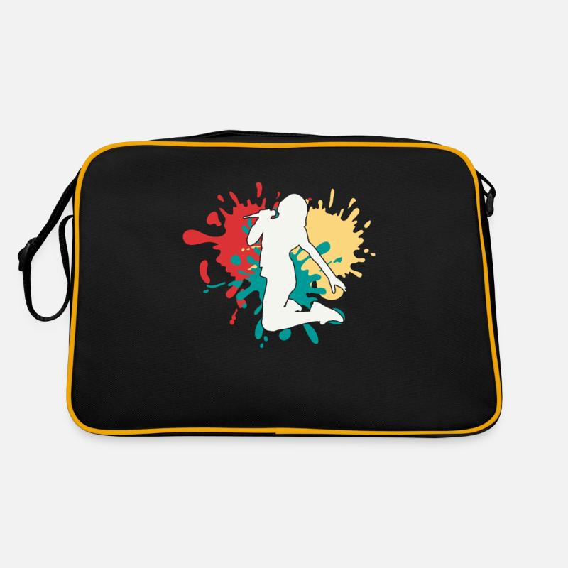Singing Singer Silhouette Retro Bag