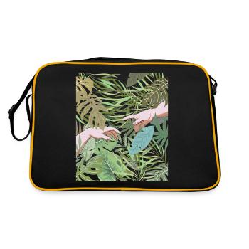 Coconut Girl Aesthetic Creation Of Adam - Retro Bag - black/gold - Back