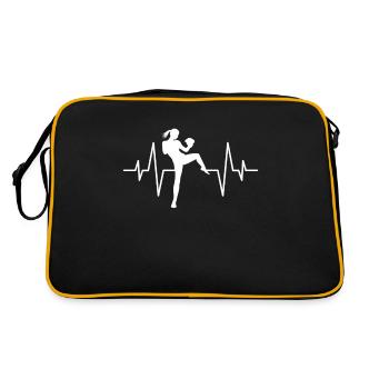 Arts martiaux Artiste martial Heartbeat - Sac Retro - noir/or - Dos